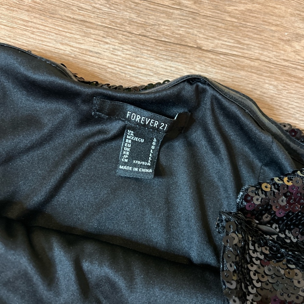 Forever 21 Black Sequin Dress - Picture 2 of 2